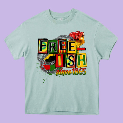 Free Ish Since 1865 Heavy Core Tee Designed By Cowgirlartshop