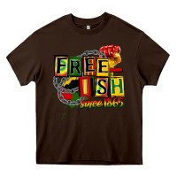 Chocolate Brown free ish since 1865 Heavy Core Tee - CowGirlArtShop