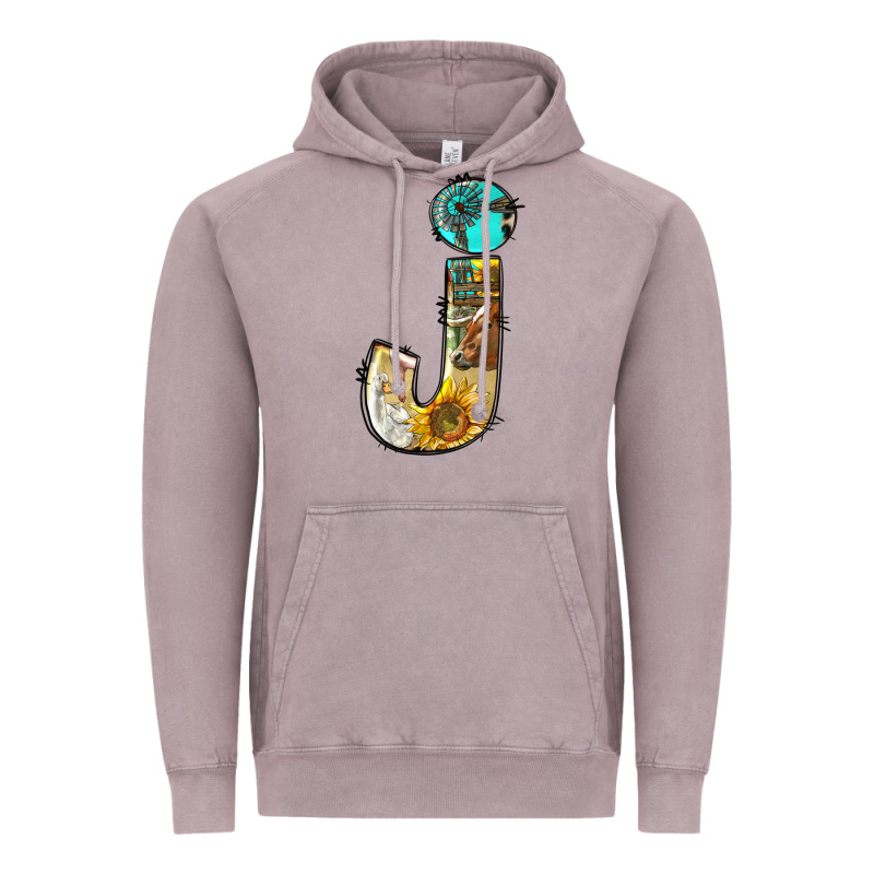 Farm Life Alphabet Lowercase Letters J Vintage Hoodie by BundleAndBundleShop | Teevron