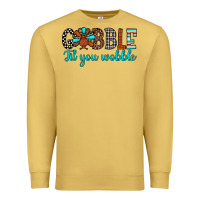 Antique Gold gobble til tou wobble Premium Sweatshirt - JahusDesignShop