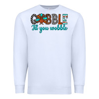 White gobble til tou wobble Premium Sweatshirt - JahusDesignShop