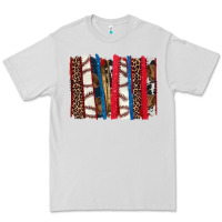 Dove Grey Baseball brushstroke Premium Tee - HowdyJamesFarm