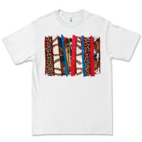 White Baseball brushstroke Premium Tee - HowdyJamesFarm