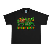 Black feeling lucky with gnomes on truck Urban Heavy Tee - FaDigitalArtStudio
