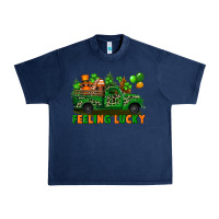 Navy feeling lucky with gnomes on truck Urban Heavy Tee - FaDigitalArtStudio
