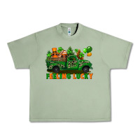 Oil Green feeling lucky with gnomes on truck Urban Heavy Tee - FaDigitalArtStudio
