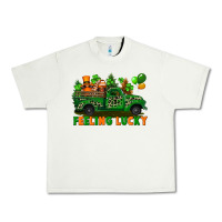 Pistachio feeling lucky with gnomes on truck Urban Heavy Tee - FaDigitalArtStudio