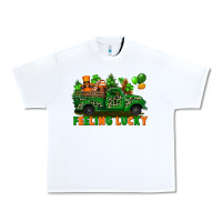 White feeling lucky with gnomes on truck Urban Heavy Tee - FaDigitalArtStudio
