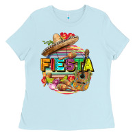 Baby Blue Fiesta Ladies Tee - FaDigitalArtStudio