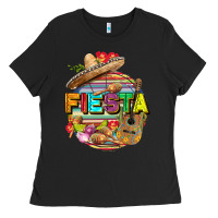 Black Fiesta Ladies Tee - FaDigitalArtStudio