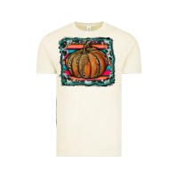 Vintage Arctic leopard pumpkin with serape background Vintage Tee - RanaPortraitStore