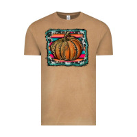 Vintage Camel leopard pumpkin with serape background Vintage Tee - RanaPortraitStore