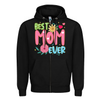 Black best mom ever Zipper Hoodie - JahusDesignShop