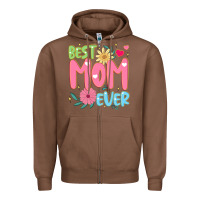 Chestnut best mom ever Zipper Hoodie - JahusDesignShop