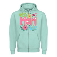 Seafoam best mom ever Zipper Hoodie - JahusDesignShop