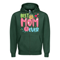 Sports Green best mom ever Zipper Hoodie - JahusDesignShop