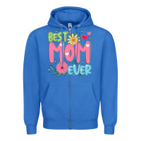 True Royal best mom ever Zipper Hoodie - JahusDesignShop
