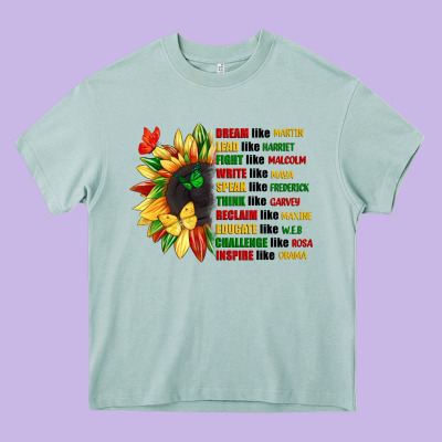 Dream Like Martin Juneteenth Heavy Core Tee Designed By Cowgirlartshop