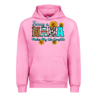 Fuchsia Pink being nana makes my life complete Urban Hoodie - RanaPortraitStore