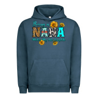 Pigment Midnight Navy being nana makes my life complete Urban Hoodie - RanaPortraitStore