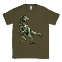 Army Green T-rex Classic Tee - HowdyJamesFarm