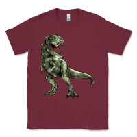 Burgundy T-rex Classic Tee - HowdyJamesFarm