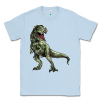 Dusty Blue T-rex Classic Tee - HowdyJamesFarm