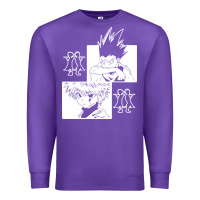 Purple hunter gon and killua anime manga Premium Sweatshirt - baoMotion