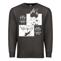 Smoke hunter gon and killua anime manga Premium Sweatshirt - baoMotion