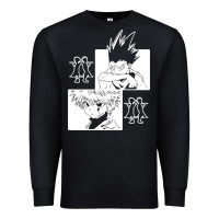 Black hunter gon and killua anime manga Premium Sweatshirt - baoMotion