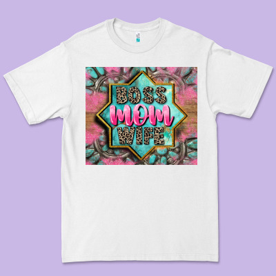 Boss Mom Wife Premium Tee Designed By Cowgirlartshop