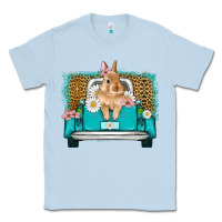 Dusty Blue easter bunny truck Classic Tee - Artiststas