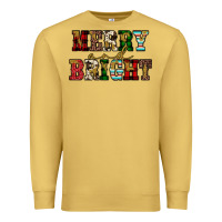 Antique Gold merry and bright Premium Sweatshirt - JahusDesignShop