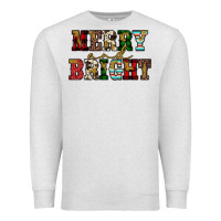 Oatmeal Heather merry and bright Premium Sweatshirt - JahusDesignShop