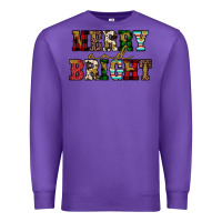 Purple merry and bright Premium Sweatshirt - JahusDesignShop