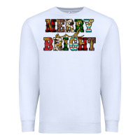 White merry and bright Premium Sweatshirt - JahusDesignShop