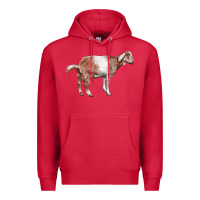 Cardinal Nubian Goat Premium Hoodie - LillyAllenDesigns