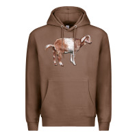 Chestnut Nubian Goat Premium Hoodie - LillyAllenDesigns