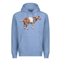 Colony Blue Nubian Goat Premium Hoodie - LillyAllenDesigns