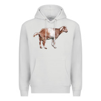 Dove Grey Nubian Goat Premium Hoodie - LillyAllenDesigns