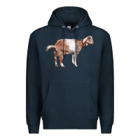 Navy Nubian Goat Premium Hoodie - LillyAllenDesigns