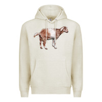 Oatmeal Heather Nubian Goat Premium Hoodie - LillyAllenDesigns