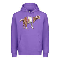 Purple Nubian Goat Premium Hoodie - LillyAllenDesigns