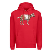 Red Nubian Goat Premium Hoodie - LillyAllenDesigns