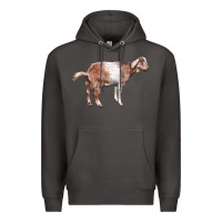Smoke Nubian Goat Premium Hoodie - LillyAllenDesigns