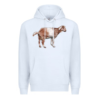 White Nubian Goat Premium Hoodie - LillyAllenDesigns