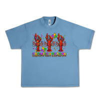 Pebble Blue Crawfish season mardi gras Urban Heavy Tee - BundleAndBundleShop