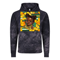 Cloud Black juneteenth afro girl seamless pattern Vintage Hoodie - BundleAndBundleShop