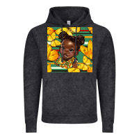 Vintage Black juneteenth afro girl seamless pattern Vintage Hoodie - BundleAndBundleShop
