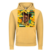 Juneteenth Afro Girl Seamless Pattern Vintage Hoodie | Teevron